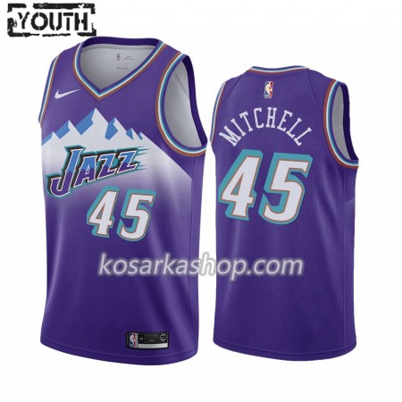 Dres Utah Jazz Donovan Mitchell 45 Nike 2019-20 Hardwood Classics Swingman - Dječji